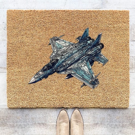 FIghter jet Coir Doormats