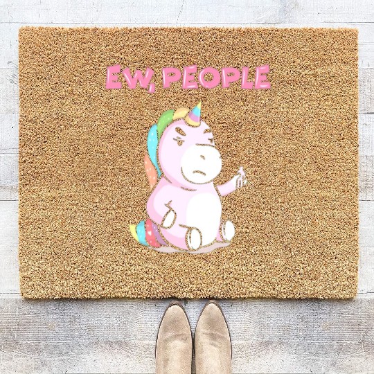 Ew People Unicorn Sweet Funny Unicorn Gift Coir Doormats