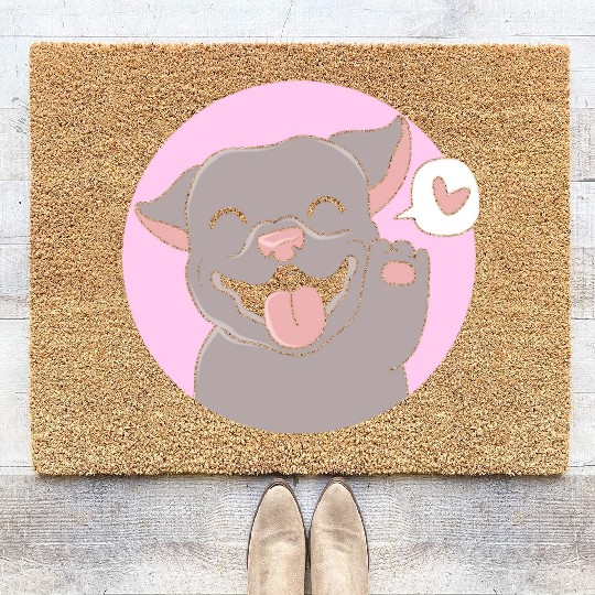 American Pitbull Terrier Puppy Pet Cute Pitbull Coir Doormats