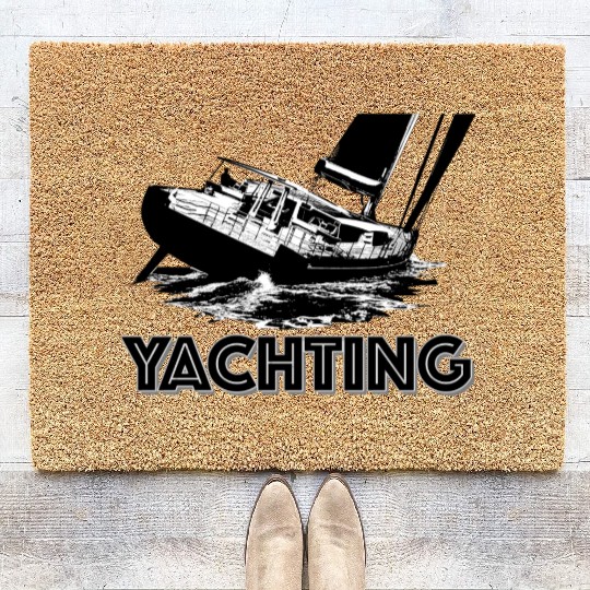 Yachting black Coir Doormats