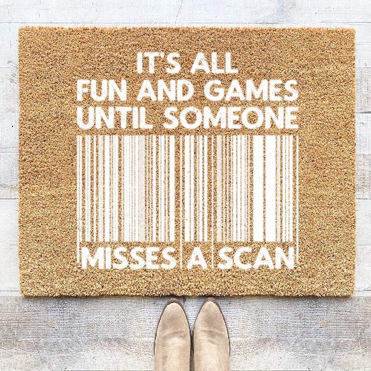 Funny Postal Worker Design For Men Women Postal Coir Doormats