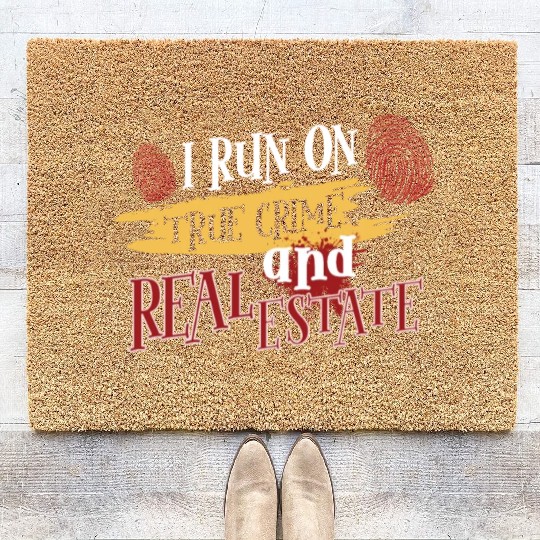 True Crime Murder Spy Crime Interest Gift Idea Coir Doormats