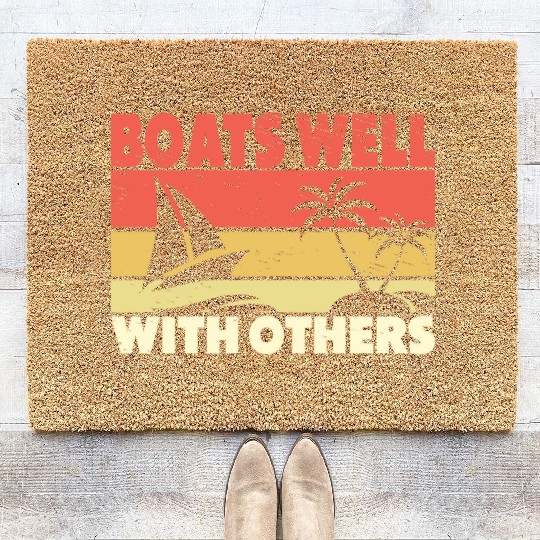 Boating Boat Captains Boating Sailing Cruise Ship Coir Doormats