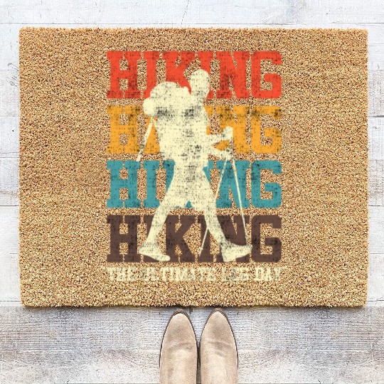 Wanderlust Ultimate Leg Day Mountain Fan Hiking Coir Doormats