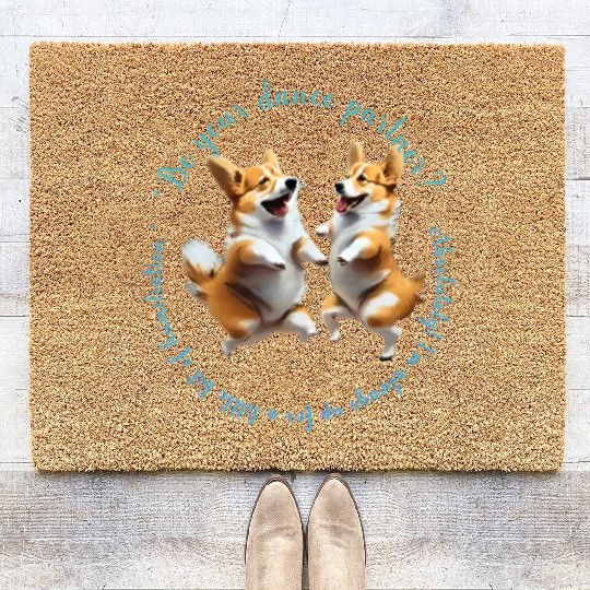 dance partner,please be my dance partner,dance dog Coir Doormats