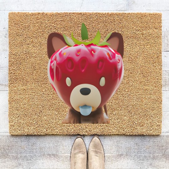 Strawberry Hound Coir Doormats