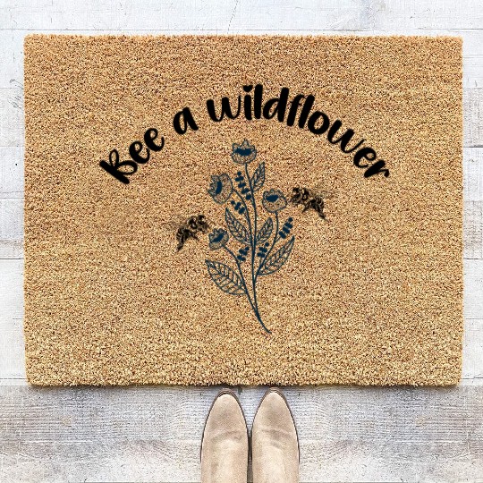 Bee a wildflower Coir Doormats