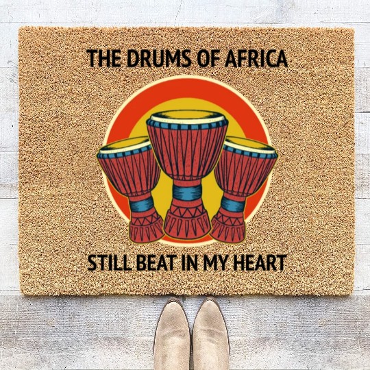 Djembe Player Drummer Music Drum Musician Coir Doormats