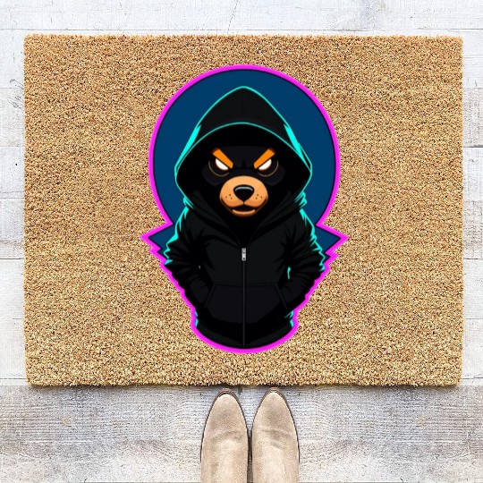 Evil Teddy Bear With Coir Doormats