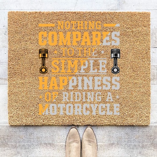NOTHING COMPARES TO THE SIMPLE HAPPINESS Coir Doormats