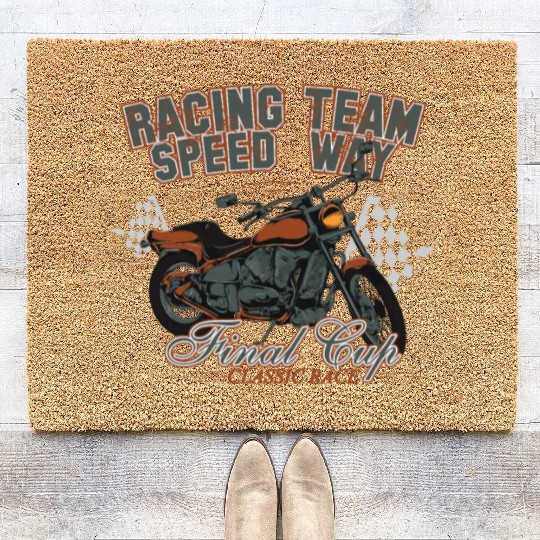 MOTORCYCLE, RACING TEAM SPEED WAY Coir Doormats