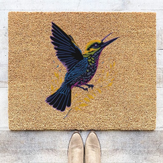 Nature Lovers - Charming Hummingbird Coir Doormats
