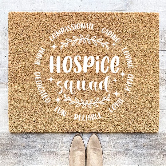 Hospice Squad Hospice Nurse Registered Nurse RN ER Coir Doormats