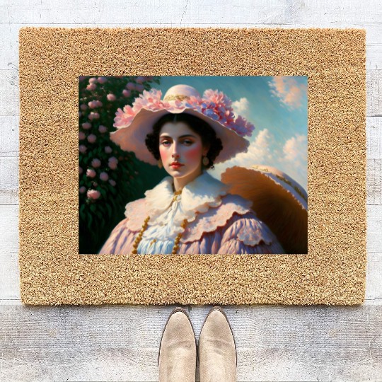 sad woman Coir Doormats