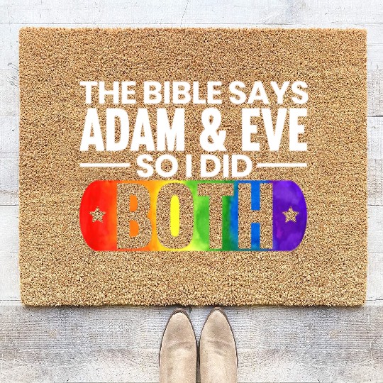 Gay Rights Rainbow Pride Month LGBTQ Gay Pride Coir Doormats