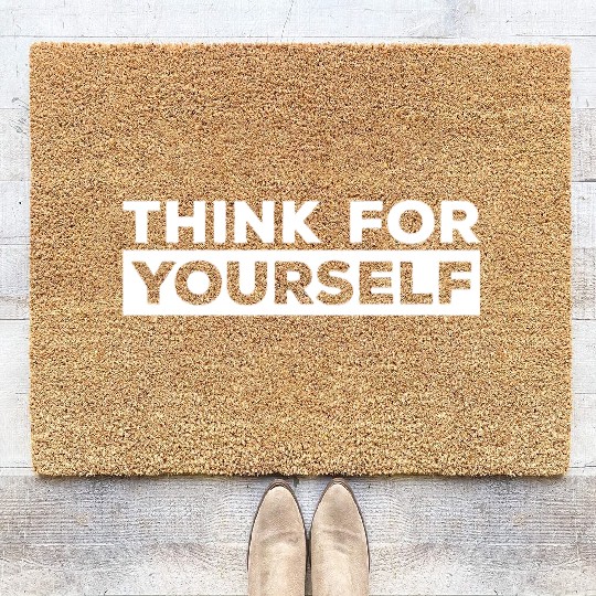 Atheism sayings | atheist atheist gift idea Coir Doormats