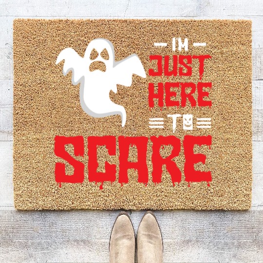 Halloween Paranormal Ghost Hunters Horror Fans Coir Doormats