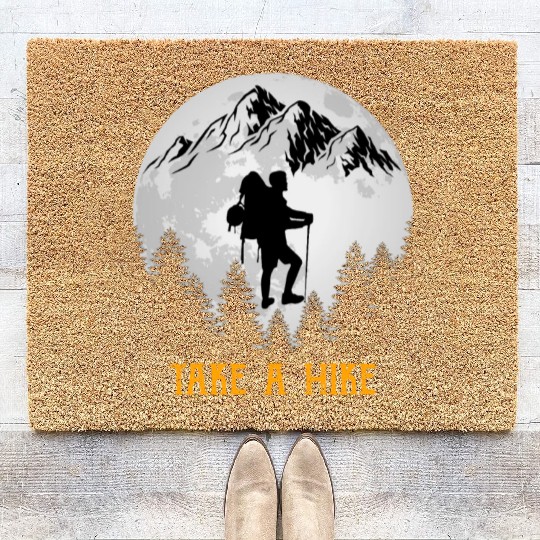 Take a Hike Wanderlust Hiking Coir Doormats