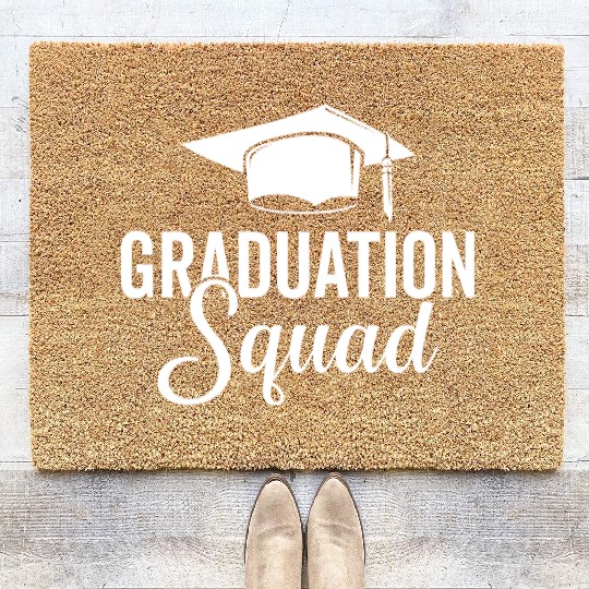 Graduation Squad College Friends School Grad 2022 Coir Doormats