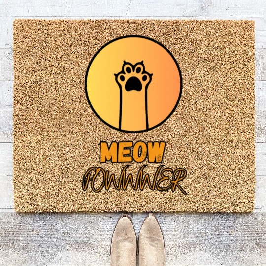 Meow Powwwer Coir Doormats