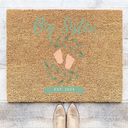 Big Sister Est. 2024 Coir Doormats
