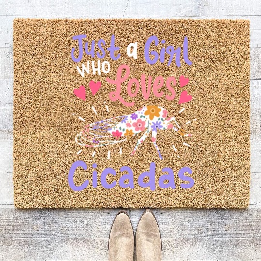 Cicada Insect Cicada Lover Coir Doormats
