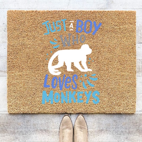 Monkeys Primate Ape Monkey Lover Coir Doormats