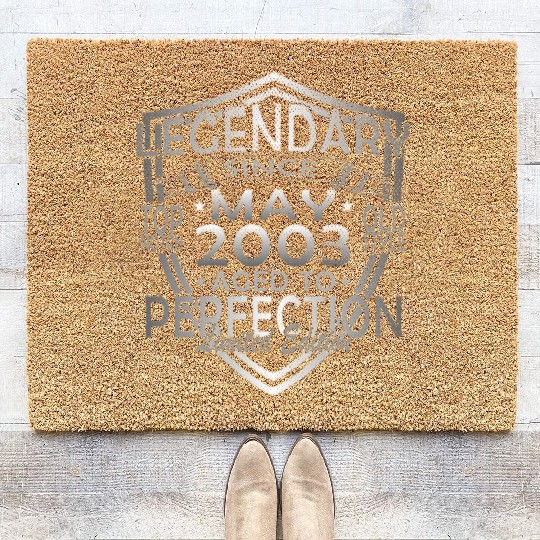 May 2003 vintage birthday vintage retro Coir Doormats
