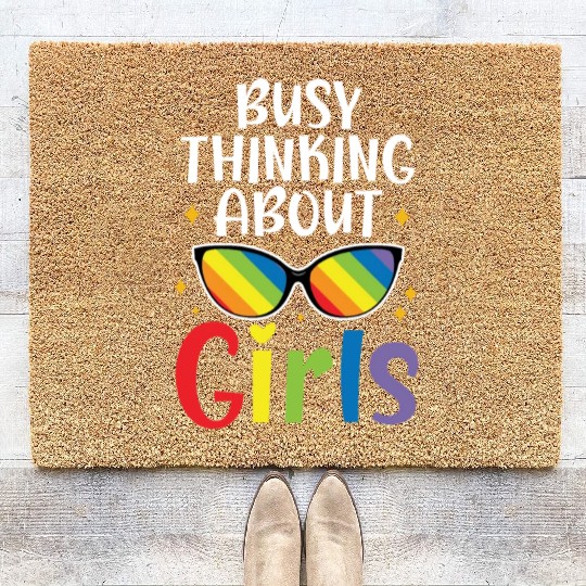 Gay Rights Rainbow Pride Month LGBTQ Pride Parade Coir Doormats