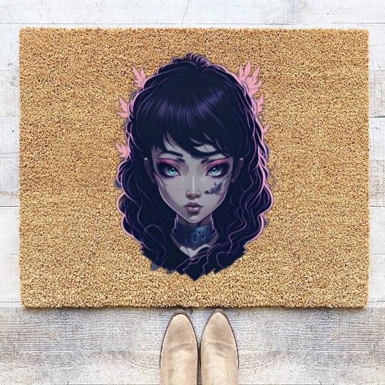 japanese street cyberpunk tokyo streetwear Coir Doormats