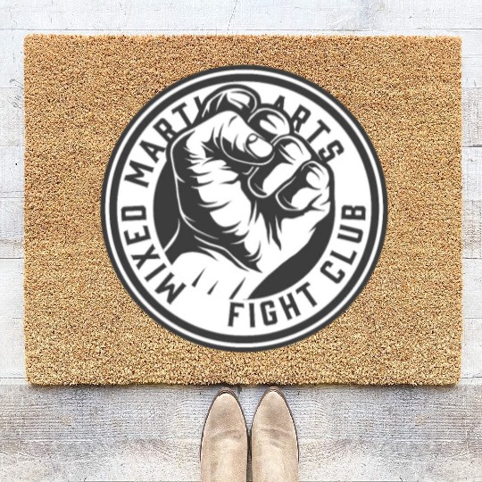 MMA Mixed Martial Arts Fight Club Muay Thai Boxing Coir Doormats