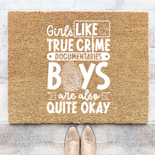 True Crime Murder Spy Crime Interest Gift Idea Coir Doormats