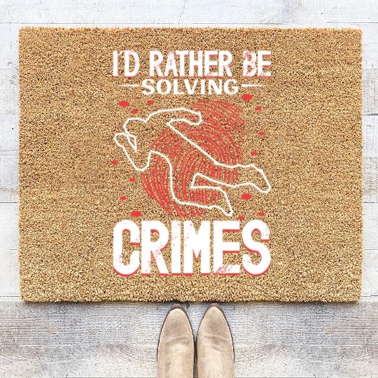 True Crime Murder Spy Crime Interest Gift Idea Coir Doormats