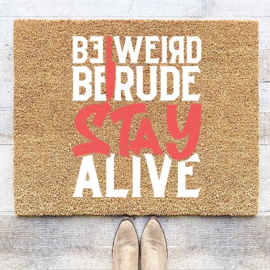 True Crime Murder Spy Crime Interest Gift Idea Coir Doormats