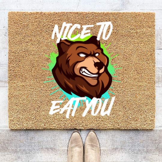 Nice to eat you Nature boy Mountain lover Coir Doormats