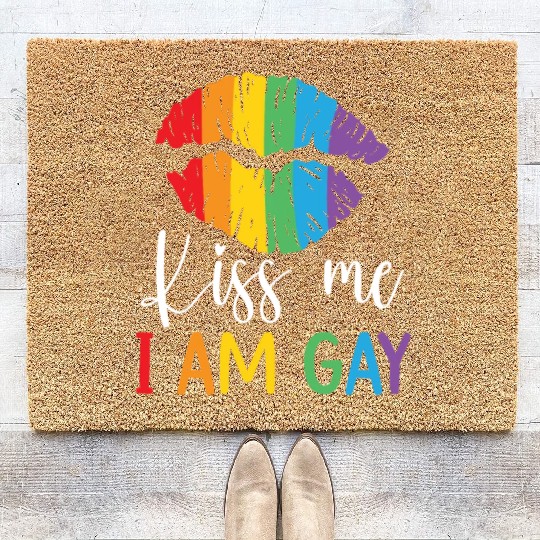 Gay Rights Rainbow Pride LGBTQ Gay Pride Parade Coir Doormats
