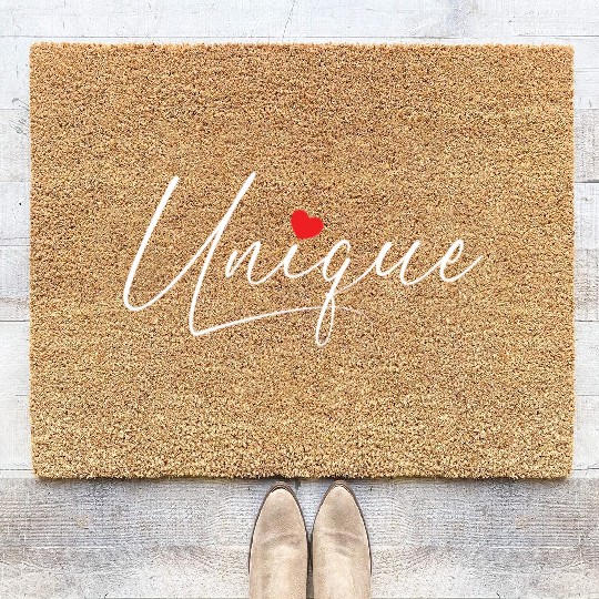 Unique Girl Or Boy Soulmate S Cute Valentines Coir Doormats