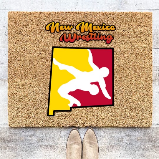New Mexico Wrestling Coir Doormats