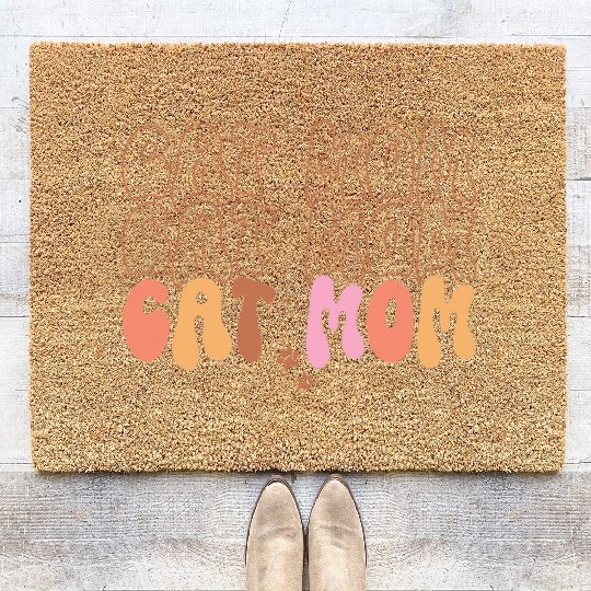 Cat Mom Quotes Coir Doormats