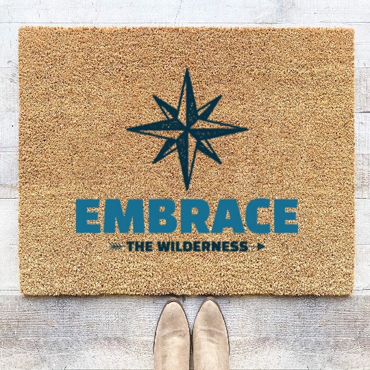 Embrace the Wilderness Camping cute Coir Doormats