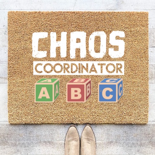 Chaos Coordinator Teacher Coir Doormats