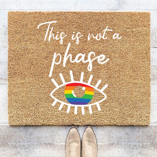 Gay Rights Rainbow Pride Month LGBTQ Gay Pride Coir Doormats