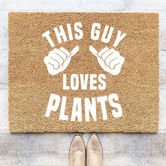 Funny Plants Lover Costume Coir Doormats