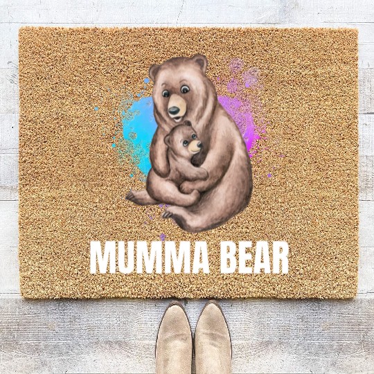 Mumma Bear, Mother's Day, Mom Coir Doormats