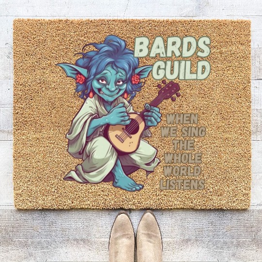 Bards Guild, We Sing Listens Coir Doormats