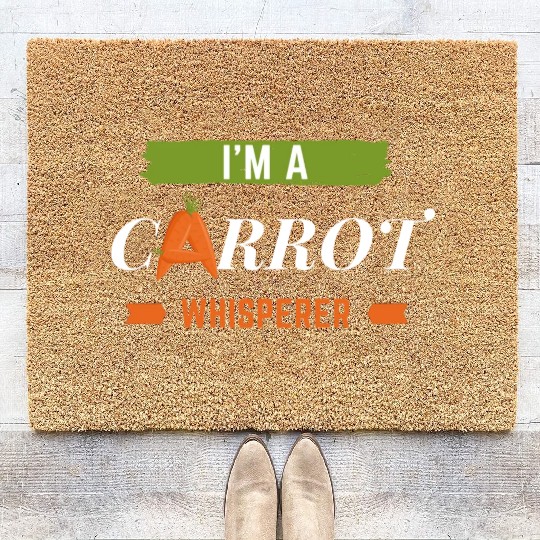 Im a carrot whisperer Coir Doormats