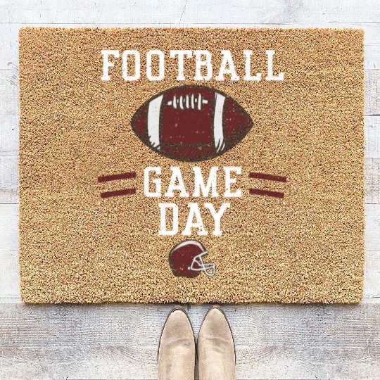 Football Game Day - Football Coir Doormats
