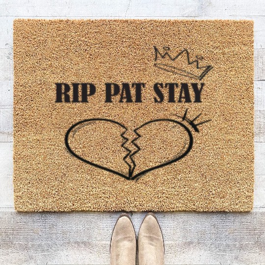 REST IN PEACE PAT STAY Coir Doormats