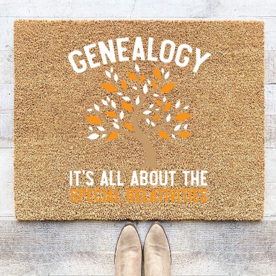 Genealogy It's All About The Special Relativities Coir Doormats