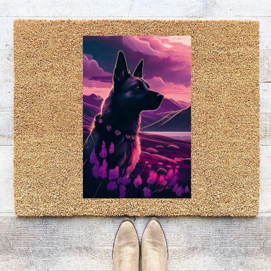 Belgian Malinois Nature Coir Doormats